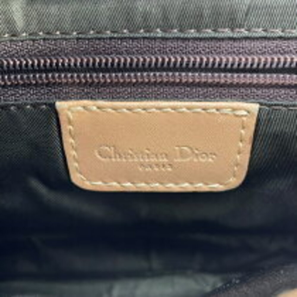 Dior Bag Brown Canvas Saddle Christian Hardware Shoulder Trotter - Picture 7 of 11